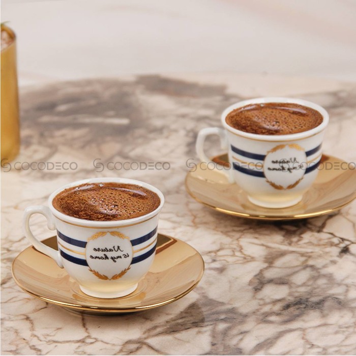 Service café Turc en céramique 12 pièces MOTIF 3