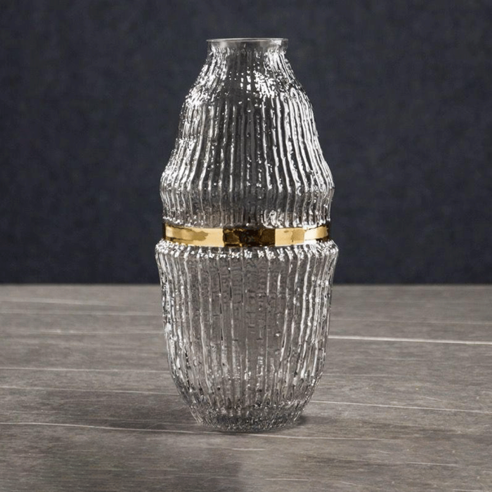 Vase de decoration en verre