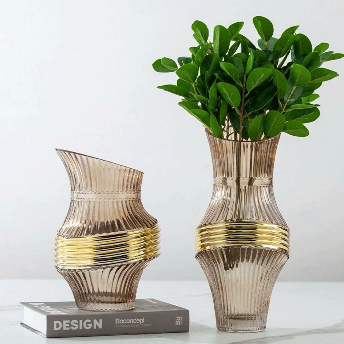 Serie de 2 Vases de decoration en verre