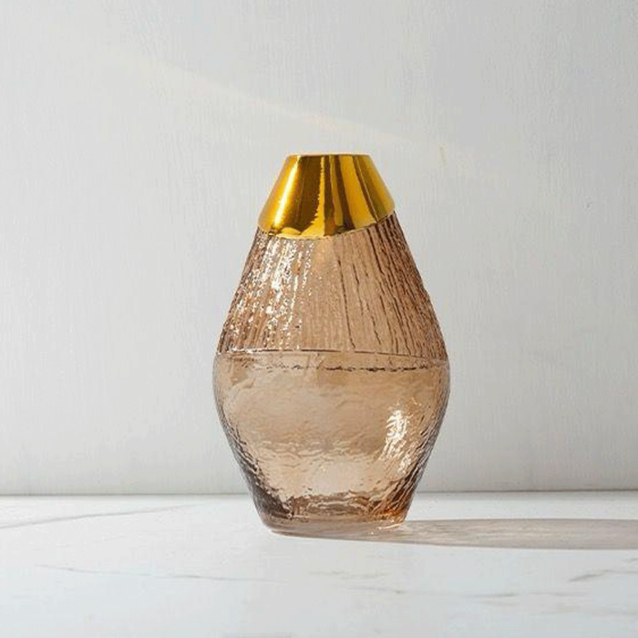 Vase de decoration en verre