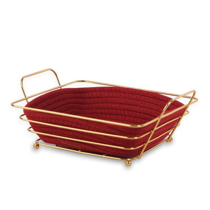 Corbeille Tissue Carre Rouge